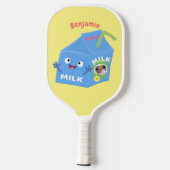 Niedlicher Cartoon Pickleball Schläger (Rückseite)
