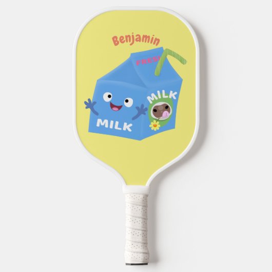 Niedlicher Cartoon Pickleball Schläger (Vorderseite)