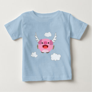 Niedlicher Cartoon Pig Baby T - Shirt