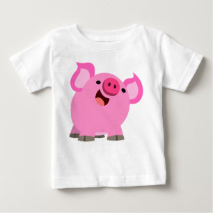 Niedlicher Cartoon Pig Baby T - Shirt