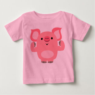 Niedlicher Cartoon Pig Baby T - Shirt