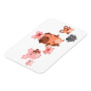 Niedlicher Cartoon Pig Familienmagnet Magnet