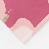 Niedlicher Cartoon Pig Fleece Blanket (Ecke)
