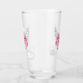Niedlicher Cartoon Pig Glas (Links)