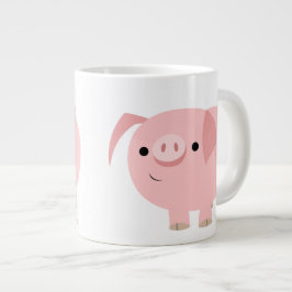 Niedlicher Cartoon Pig Jumbo Tasse