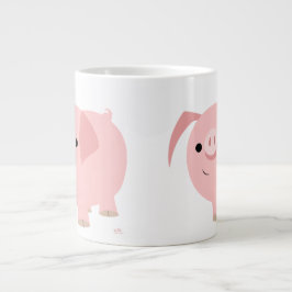 Niedlicher Cartoon Pig Jumbo Tasse