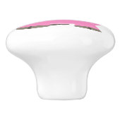 Niedlicher Cartoon Pig Keramikknauf (Seitenansicht)