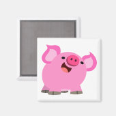 Niedlicher Cartoon Pig Magnet (Vorderseite/Rückseite)