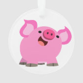 Niedlicher Cartoon Pig Ornament (Rückseite)