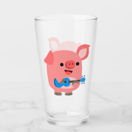 Niedlicher Cartoon Pig Playing Ukulele Tumbler