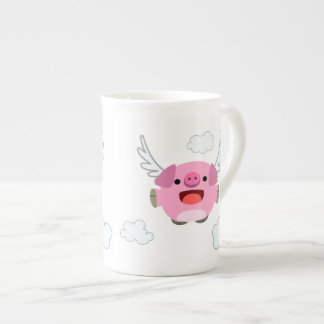 Niedlicher Cartoon Pig Porzellantasse