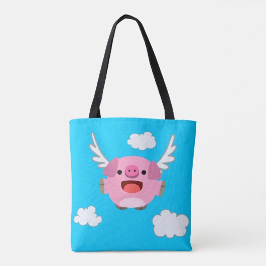 Niedlicher Cartoon Pig Tasche (Rückseite)