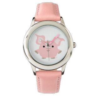 Niedlicher Cartoon Pig Watch Armbanduhr