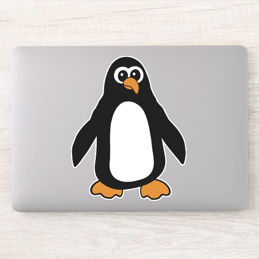 Niedlicher Cartoon Pinguin Aufkleber (Computer)