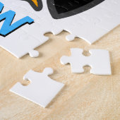 Niedlicher Cartoon Pinguin für individuelle Namens Puzzle (Seite)