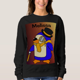 Niedlicher Cartoon Pinguin-Gelb Sweatshirt