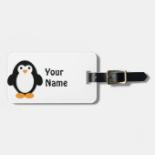 Niedlicher Cartoon Pinguin Gepäckanhänger (Vorderseite horizontal)