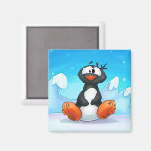 niedlicher Cartoon Pinguin Magnet (Vorderseite/Rückseite)