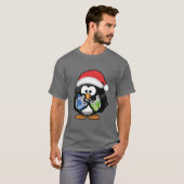 Niedlicher Cartoon Pinguin mit Geschenken T-Shirt (Vorne ganz)