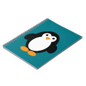 Niedlicher Cartoon Pinguin Notizblock (Linke Seite)