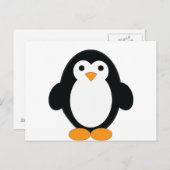Niedlicher Cartoon Pinguin Postkarte (Vorne/Hinten)