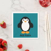 Niedlicher Cartoon Pinguin Serviette (Beispiel)