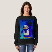 Niedlicher Cartoon Pinguin Sweatshirt (Vorne ganz)