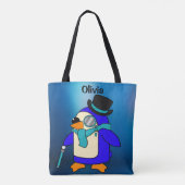 Niedlicher Cartoon Pinguin Tasche (Rückseite)