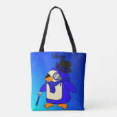 Niedlicher Cartoon Pinguin Tasche (Rückseite)