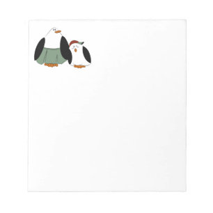 Niedlicher Cartoon Pinguine Notizblock