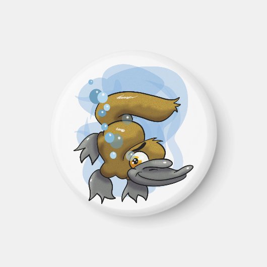 Niedlicher Cartoon Platypus Magnet (Vorne)