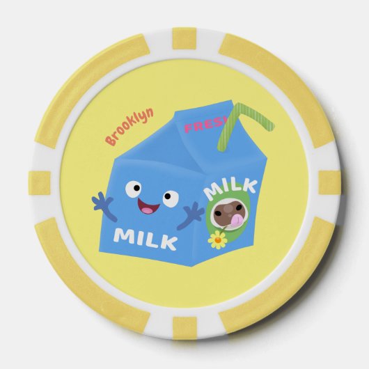 Niedlicher Cartoon Pokerchips (Vorderseite)