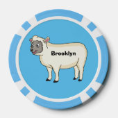 Niedlicher Cartoon Pokerchips (Rückseite)