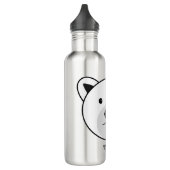 Niedlicher Cartoon Polar Bear Edelstahlflasche (Links)