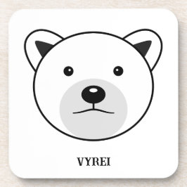 Niedlicher Cartoon Polar Bear Getränkeuntersetzer