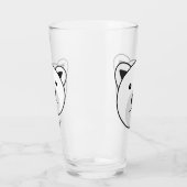 Niedlicher Cartoon Polar Bear Glas (Links)