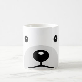 Niedlicher Cartoon Polar Bear Kaffeetasse