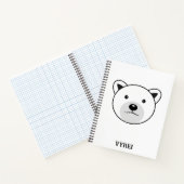 Niedlicher Cartoon Polar Bear Notizblock (Innenseite)