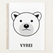 Niedlicher Cartoon Polar Bear Planer (Vorderseite)