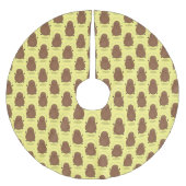 Niedlicher Cartoon Polyester Weihnachtsbaumdecke (Vorderseite)