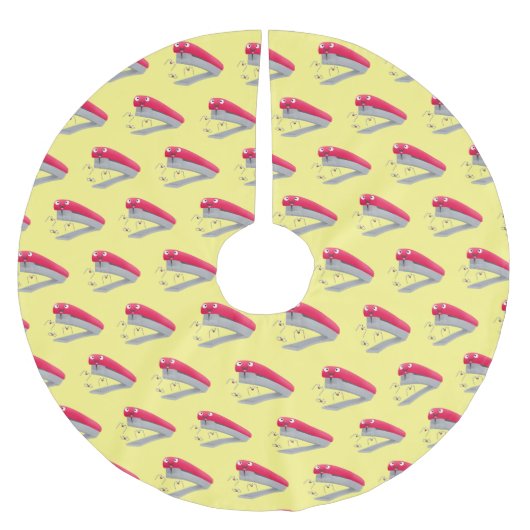 Niedlicher Cartoon Polyester Weihnachtsbaumdecke (Vorderseite)