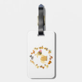 Niedlicher Cartoon Ponies Mandala Gepäckträger Tag Gepäckanhänger (Rückseite vertikal)