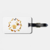 Niedlicher Cartoon Ponies Mandala Gepäckträger Tag Gepäckanhänger (Rückseite horizontal)