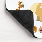 Niedlicher Cartoon Ponies Mandala Mousepad (Ecke)