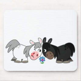 Niedlicher Cartoon Ponies Standoff Mousepad