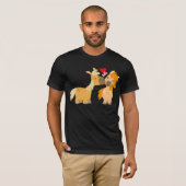 Niedlicher Cartoon Ponys in der Liebe T - Shirt (Vorne ganz)