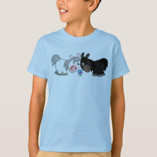 Niedlicher Cartoon Ponys Standoff Children T - Shi T-Shirt