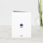 Niedlicher Cartoon Porcupine Kinder Dankeskarte (Rückseite)