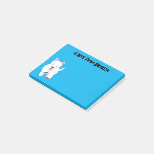 Niedlicher Cartoon Post-it Klebezettel (angewinkelt)