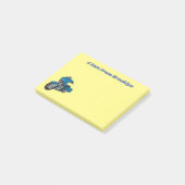 Niedlicher Cartoon Post-it Klebezettel (angewinkelt)